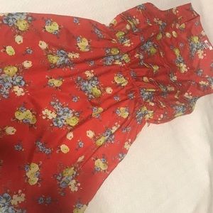 Red Floral Dress